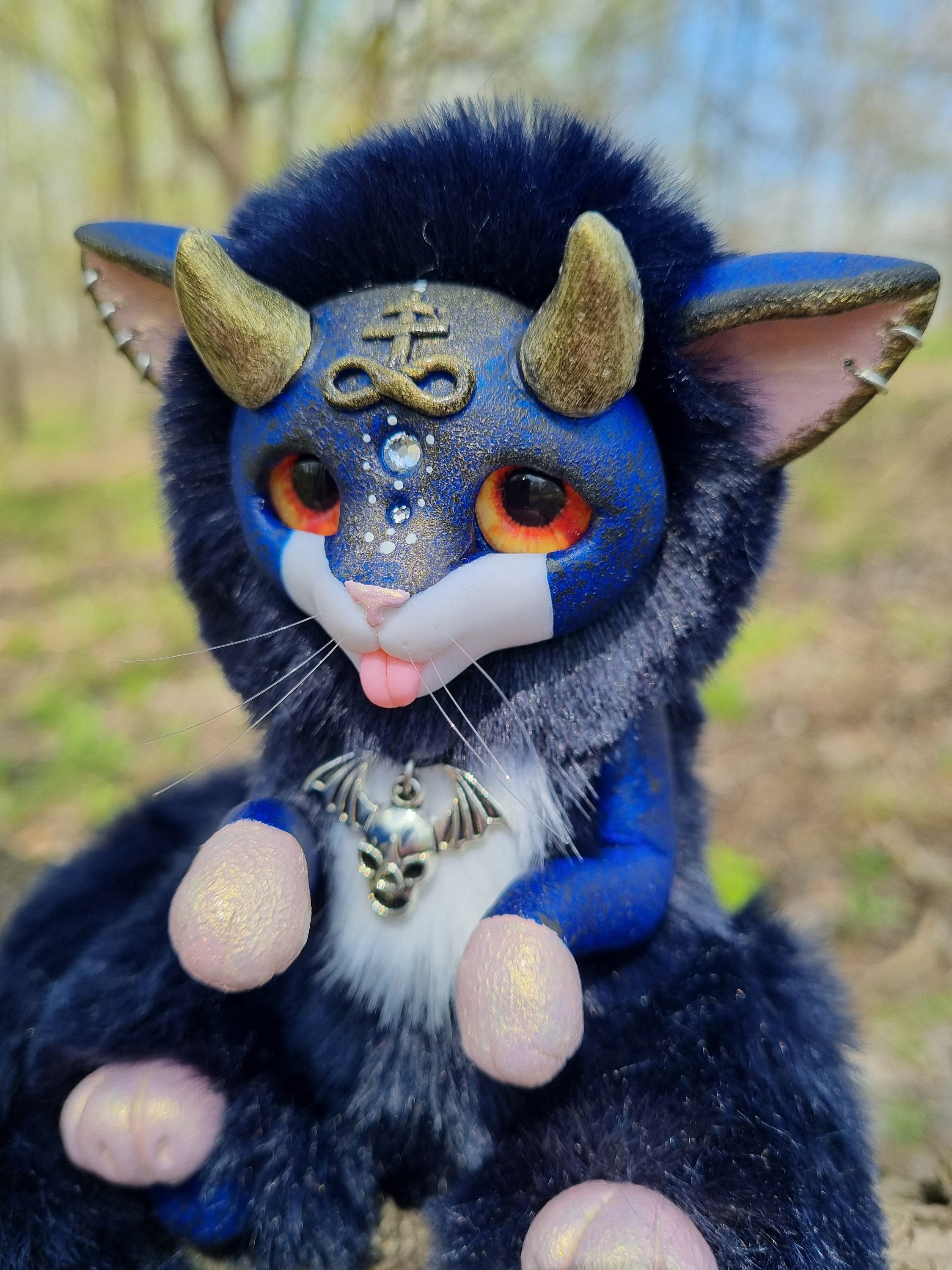 Cute Baphomet plush Satan doll Mythical creature Creepy cute | Etsy