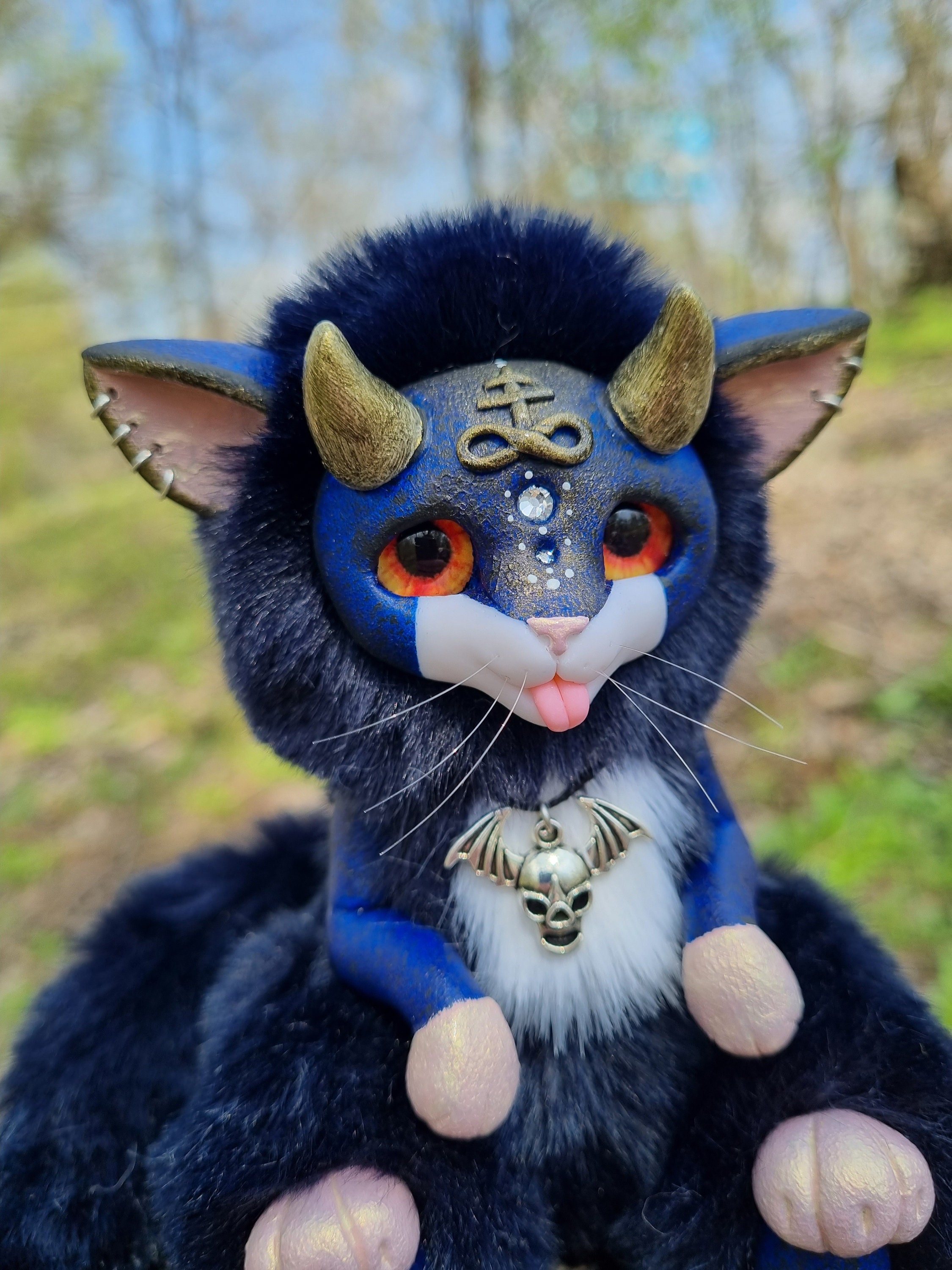 Cute Baphomet plush Satan doll Mythical creature Creepy cute | Etsy