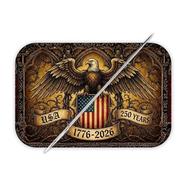Large Needle Minder, Patriotic Art Cover Minder, 250 Years