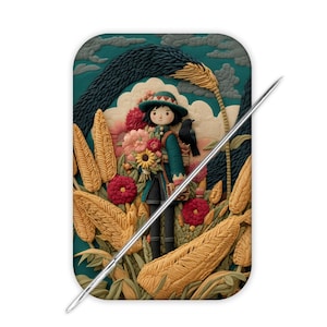 Large Needle Minder, Large Cover Minder, Needle Minder, Scarecrow, Cross Stitching, Holiday Stitching, Scarecrow Needle Minder