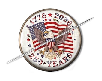American Eagle Needle Minder, Cross Stitch, Embroidery, Diamond Painting, USA Birthday