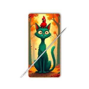 Needle Minders, Cover Minders, NeedleMinders, Wood Needle Minders, Cat Needle Minder, Cardinal Needle Minder, Wood Minder, Diamond Painting