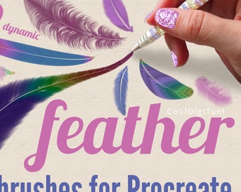 Procreate Feather Brushes: Dynamic Wings & Boho Art (Digital Download)