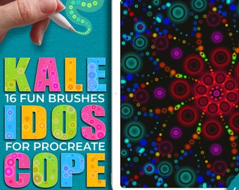 Procreate Kaleidoscope Brushes + Symmetry Guides – Ornamental, Mandala, Mosaic & Procreate Lettering Brush Pack