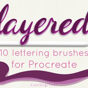 Procreate Calligraphy Brushes | 10 Elegant Procreate Script Brushes With Layering Effects