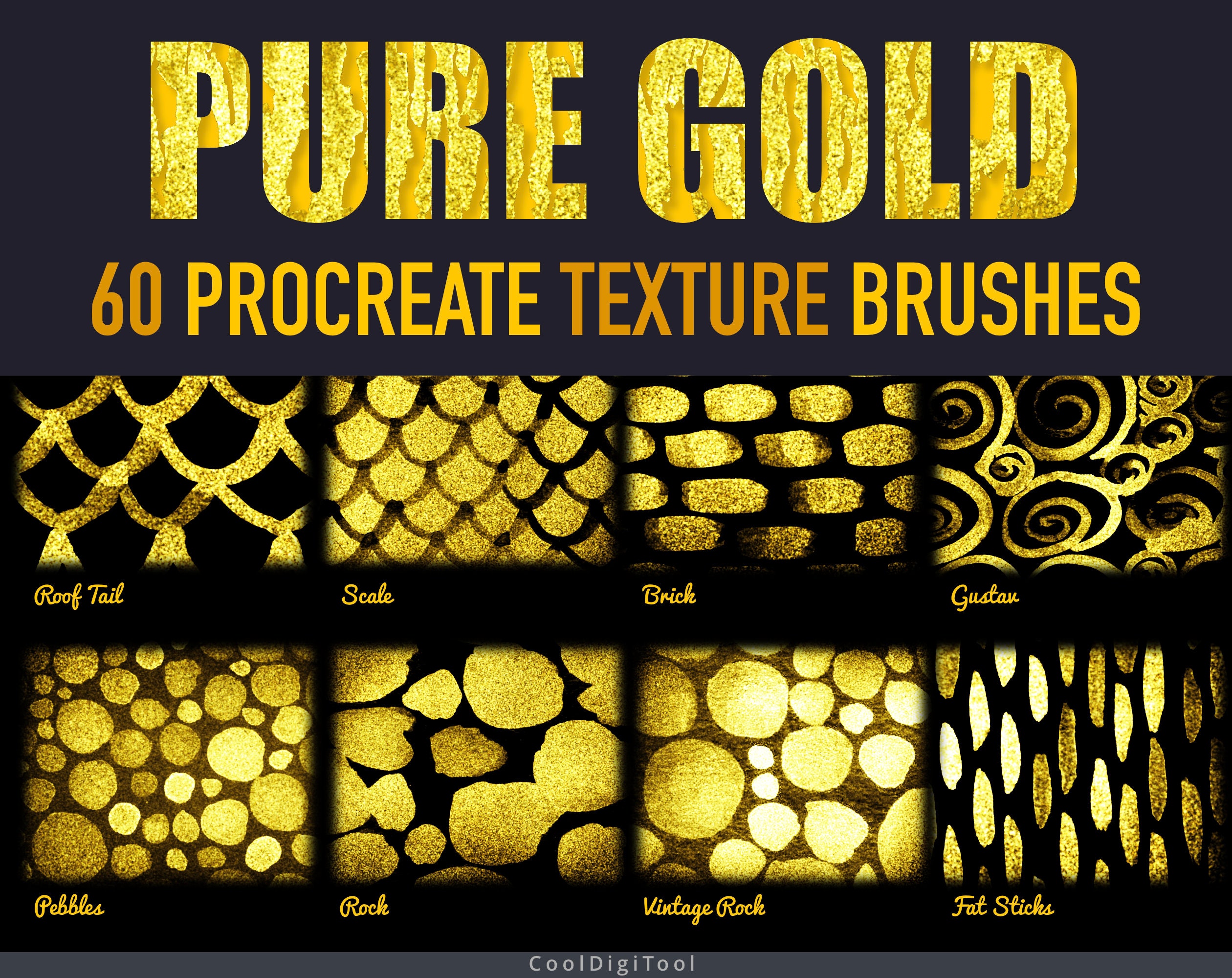 gold texture procreate free