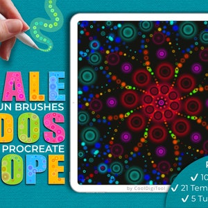 Procreate Kaleidoscope Brushes + Symmetry Guides – Ornamental, Mandala, Mosaic & Procreate Lettering Brush Pack
