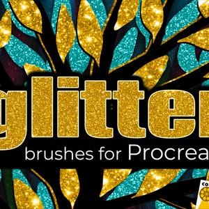 Procreate Glitter Brushes: 100 Procreate Sparkle Brushes to Add a Touch of Magic to Your Digital Art. Video tutorial available!
