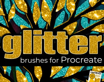 Glitter Procreate Brushes: 100 Procreate Sparkle Brushes to Add a Touch of Magic to Your Digital Art. Video tutorial available!