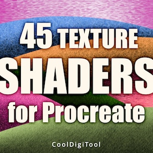 Procreate Brushes: 45 Procreate Texture Brushes with Organic Patterns for Digital Shading | Dynamic, Pressure-Sensitive Procreate Shaders