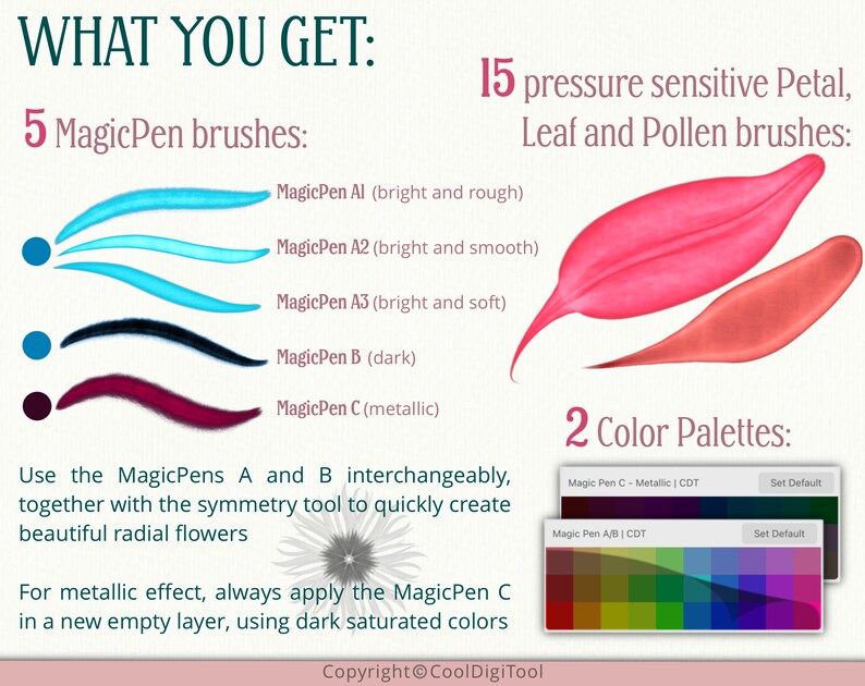 Magic Procreate Brushes 20 Pressuresensitive Brushes for Etsy