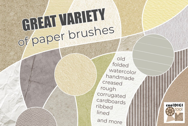 Procreate Paper Texture Brushes: 120 Seamless Paper & Canvas Organic Patterns image 4