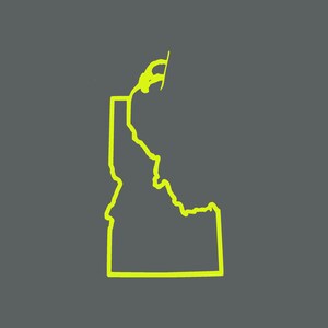 IDAHO snowboard PLANTED calcomanía vinilo pegatina para coche tabla exterior montaña