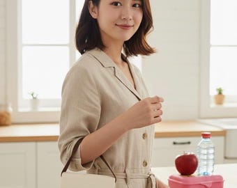 Reusable Cotton Canvas Lunch Bag with Strap