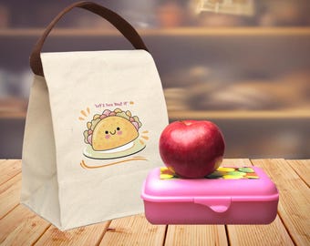 Canvas Lunch Bag with Strap – Minimalist Ecofriendly Sack