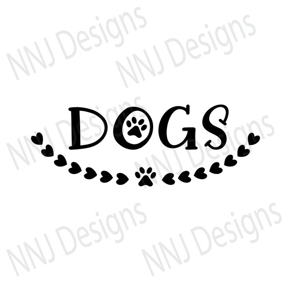 Download Love Dogs Svg Dog Paw Print Pet Lover T Shirt Heart Wreath Dog Etsy SVG, PNG, EPS, DXF File
