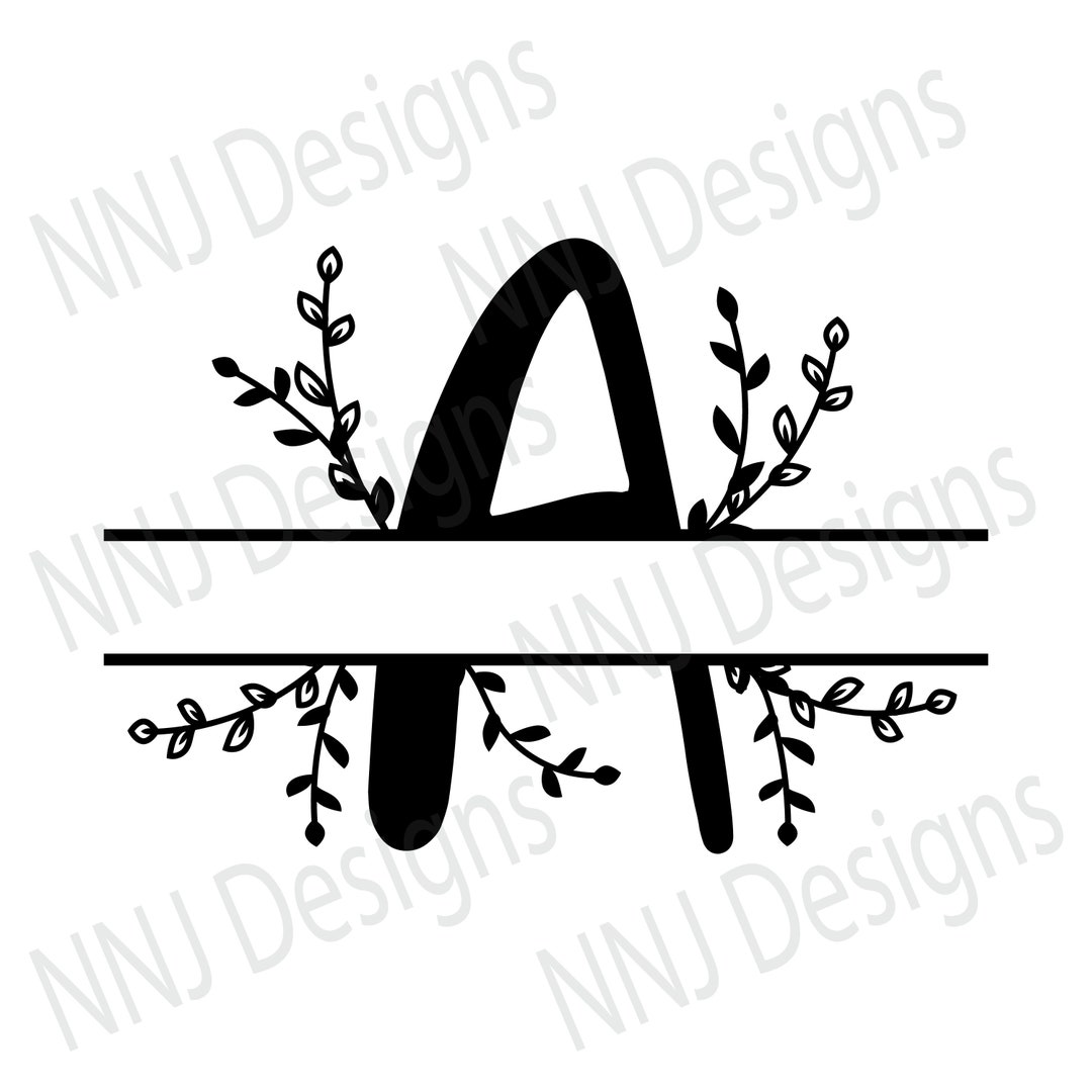 Full Alphabet SVG Split Monogram Letters Wedding Calligraphy - Etsy UK