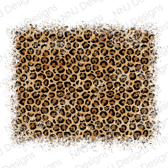 Distressed Leopard Print PNG Sublimation Designs Background | Etsy