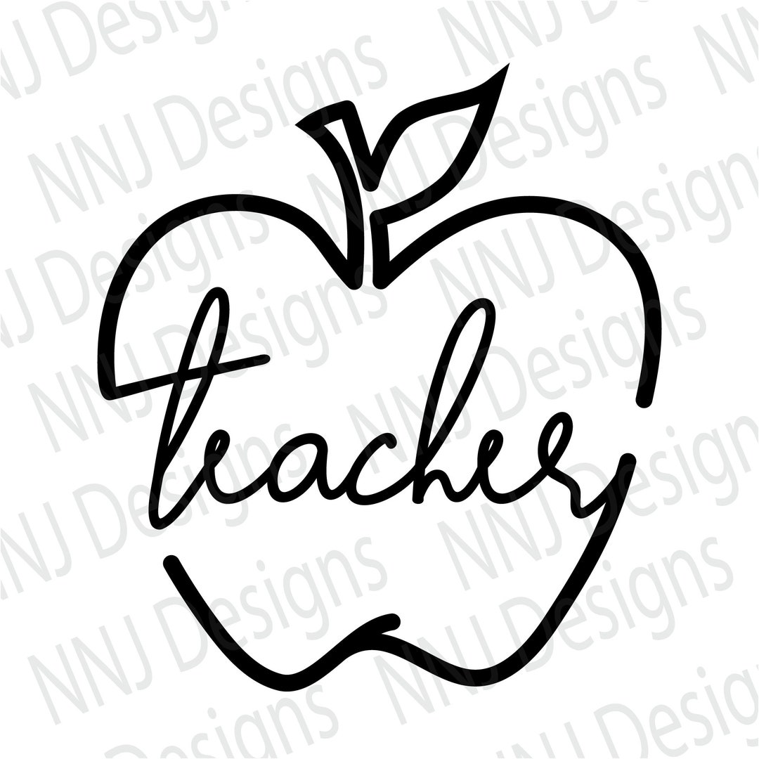 Teacher Apple SVG Apple Clipart Back to School Teacher Life Shirt Teacher Apple SVG Apple Clipart Back to School Teacher Life Shirt