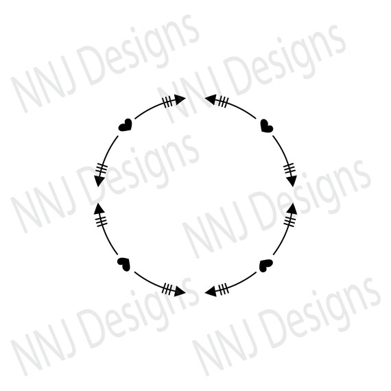 Download Laurel Wreath Svg Round Circle Monogram Frame Leaves Floral Etsy