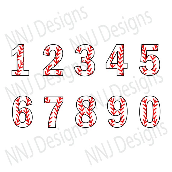 Free Free Baseball Numbers Svg 113 SVG PNG EPS DXF File