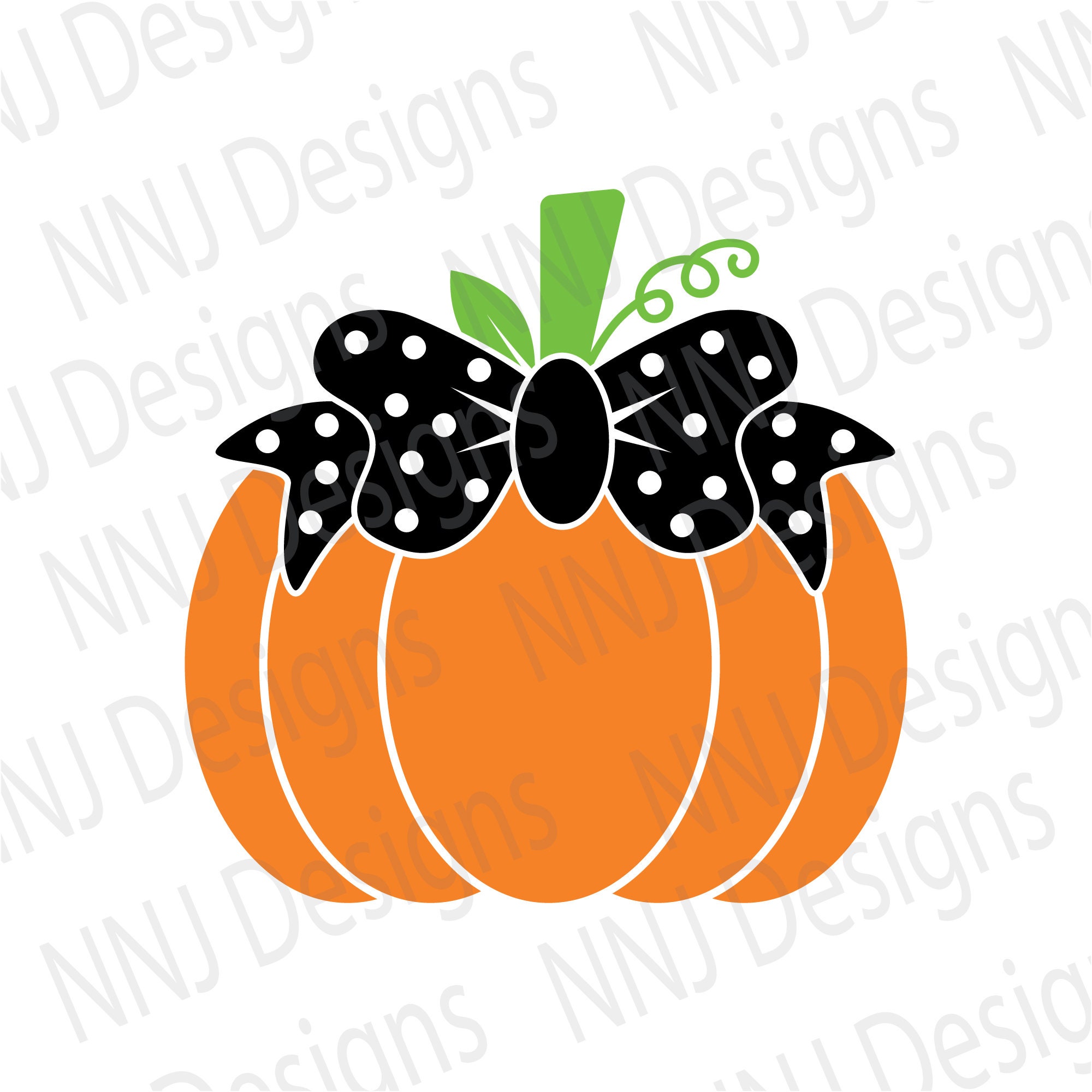 Pumpkin with Bow SVG Cute Girl Halloween Shirt Happy | Etsy