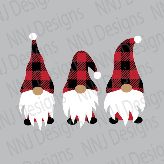 Download Buffalo Plaid Gnomes Svg Christmas Gnome Svg Cut File Gnome Etsy