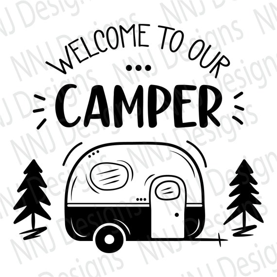 Welcome to Our Camper SVG Happy Camping Quotes Cute Travel - Etsy Canada