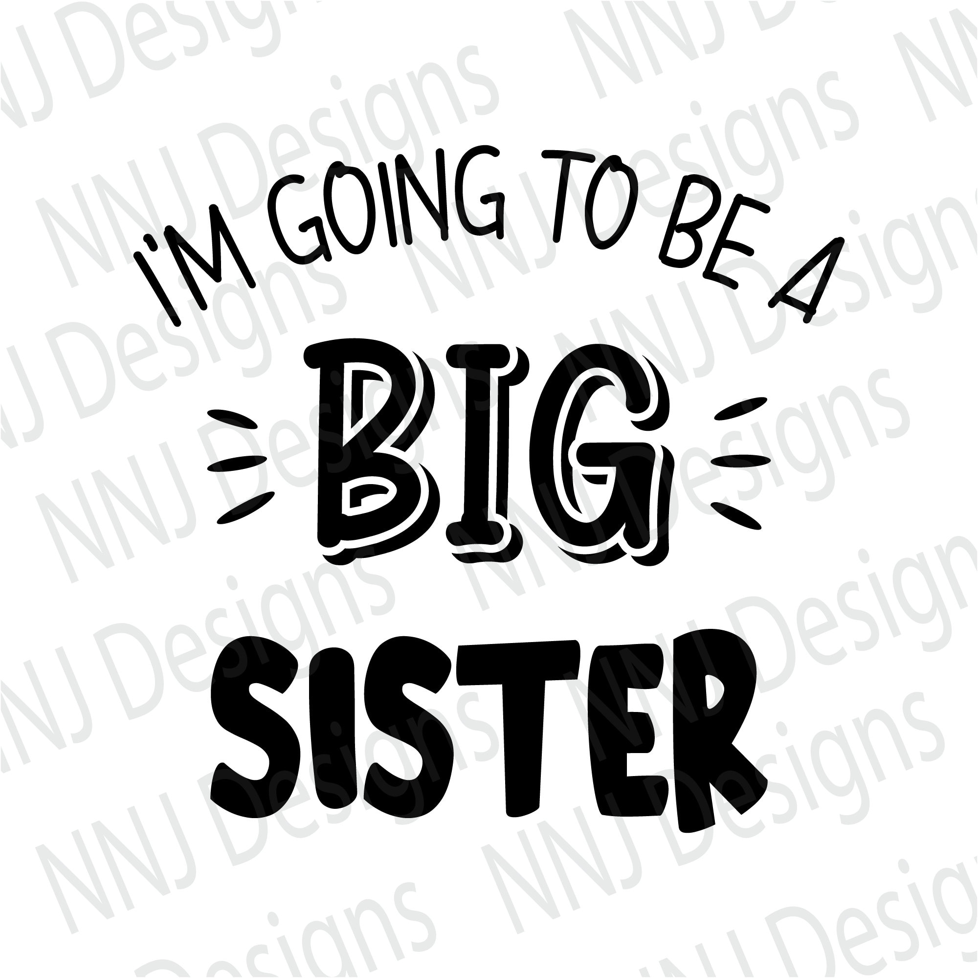 I m going to be a big sister svg baby girl oldest sister etsy uk