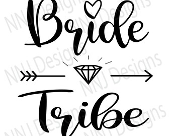 Bride Tribe SVG, Wedding Clipart for Cricut, Silhouette (Digital Download)