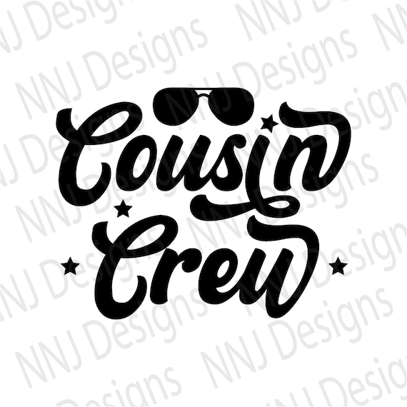 Cousin Crew Svg Nouveau Pour La Famille Crew Retro Citation Etsy France