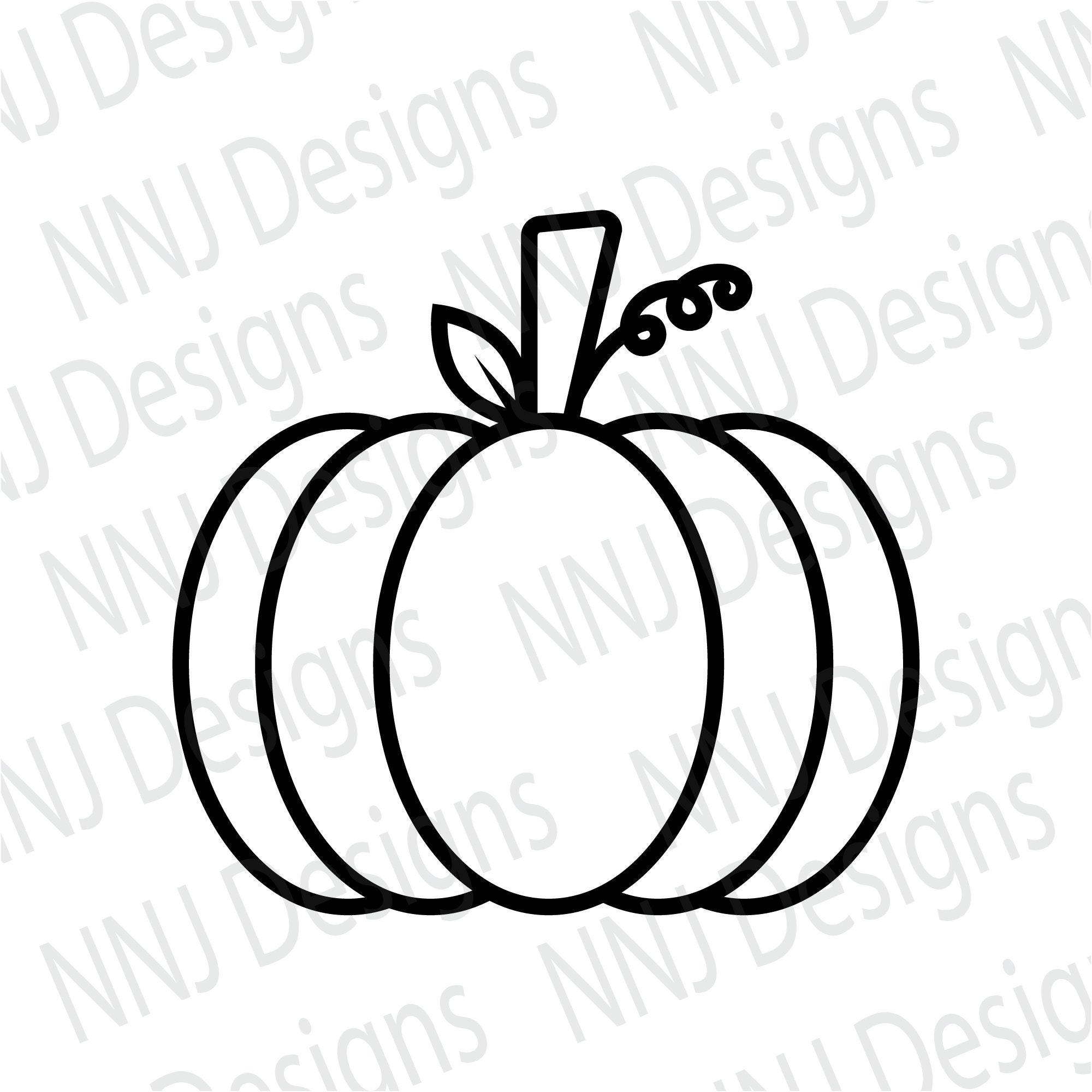 Pumpkin Printable Outline