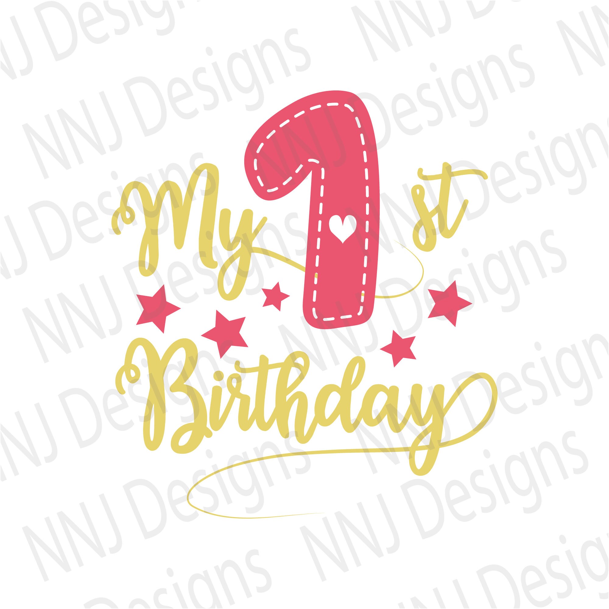 Download My 1st Birthday Svg One Year Old Birthday First Birthday Etsy