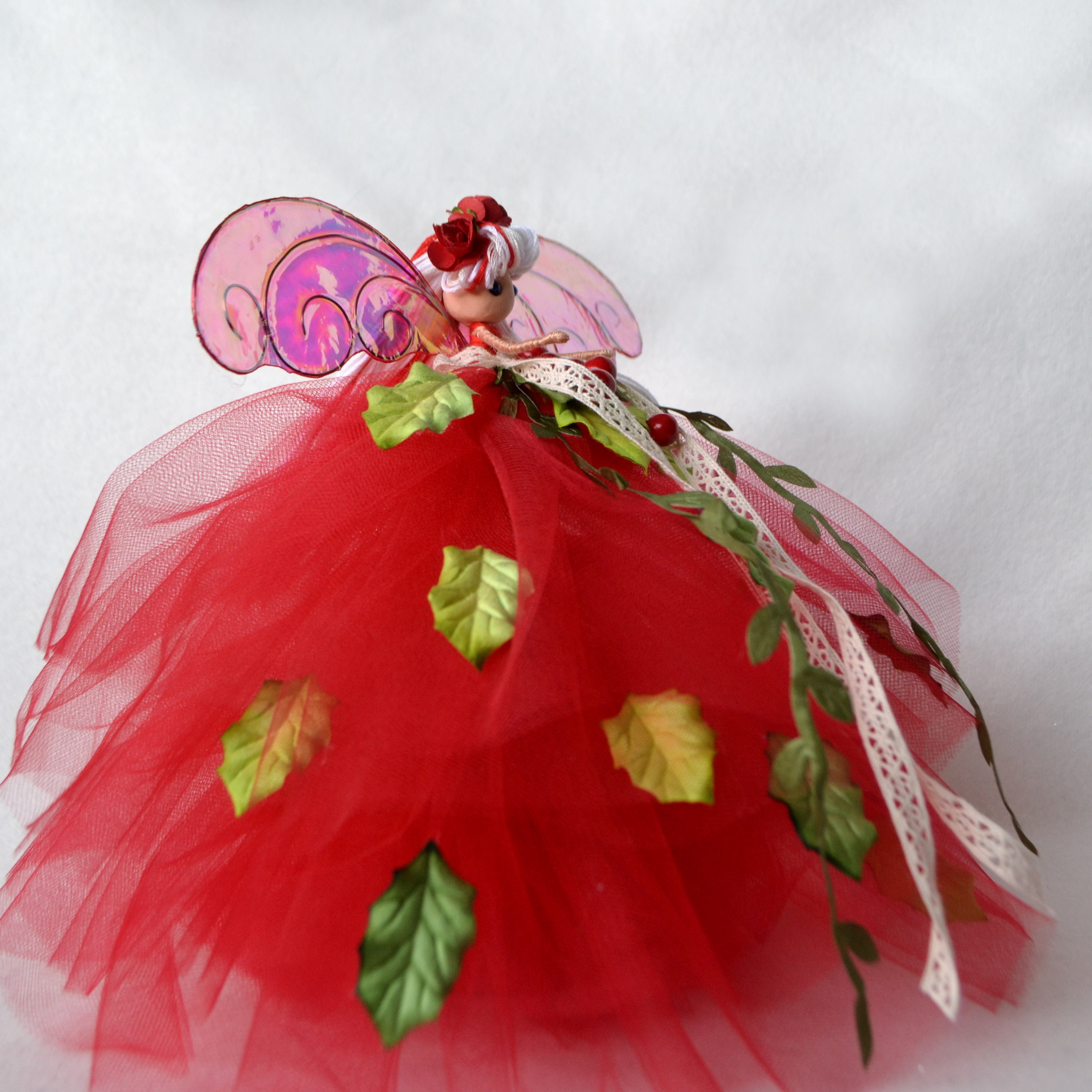 Pagan Tree Topper Fairy Doll Handmade Fairy Doll Flower Etsy Canada