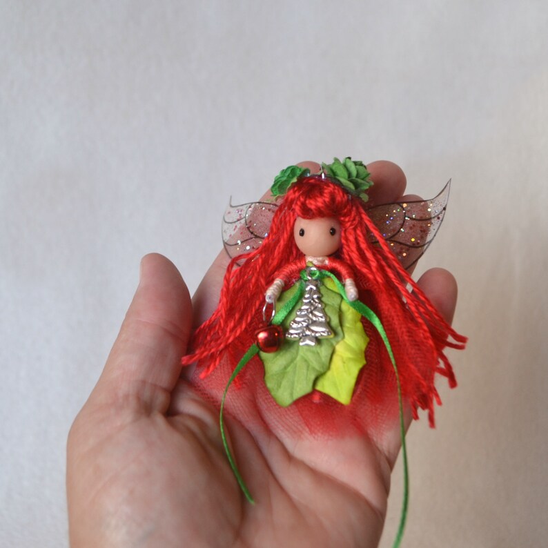 Christmas Fairy Christmas Tree Ornament Fairy Ornament Xmas Etsy