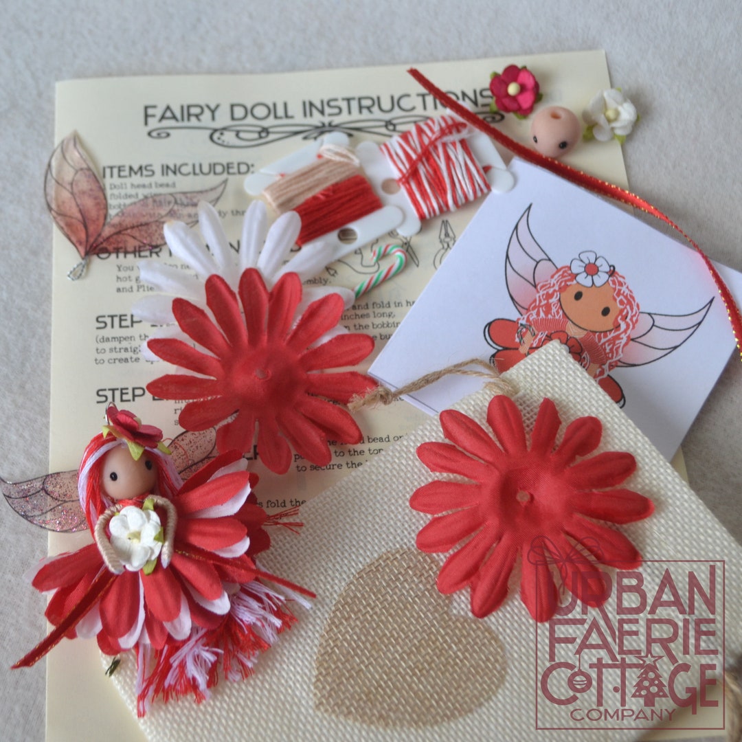 Christmas Fairy Doll Craft Kit for Adults, DIY Fairy Doll Kit, Make