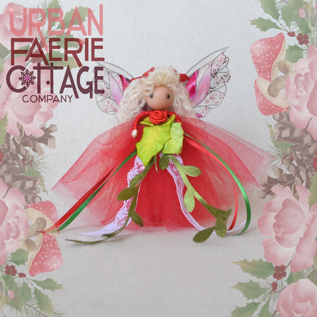 Christmas Fairy, Christmas Tree Ornament, Fairy Ornament, Xmas Fairy, Fairy, Med Fairy Doll