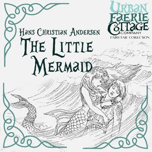 The Little Mermaid doll set, Tiny Mermaid ornament figurine, Hans Christian Andersen Fairytale Mermaid beach decor, ocean lover gift idea image 8