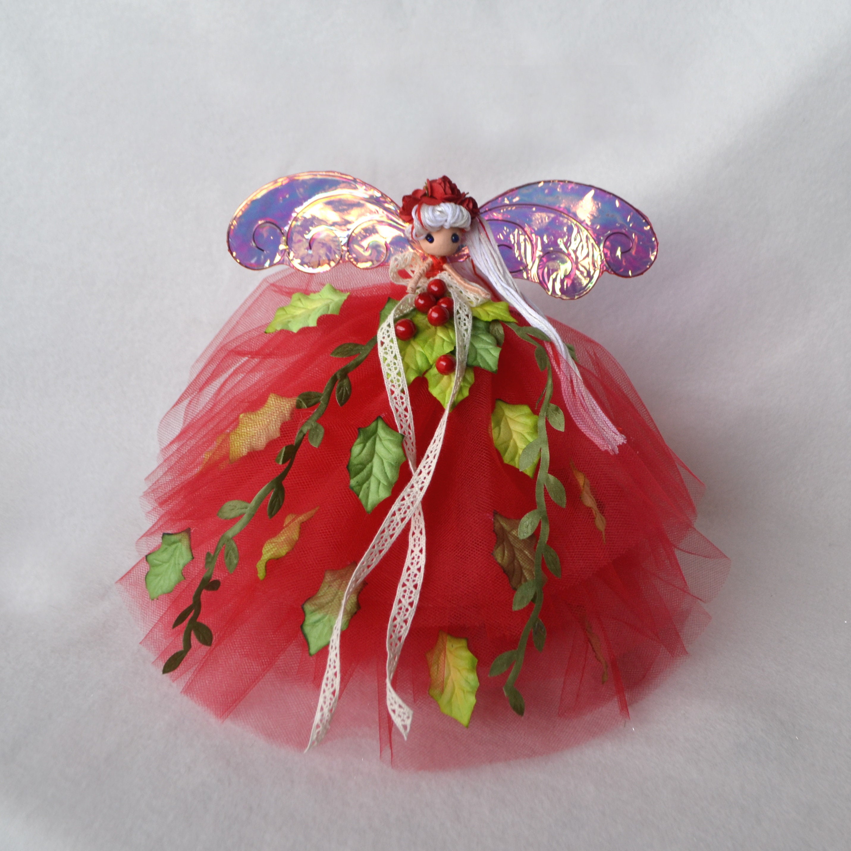 Pagan Tree Topper Fairy Doll Handmade Fairy Doll Flower Etsy Canada
