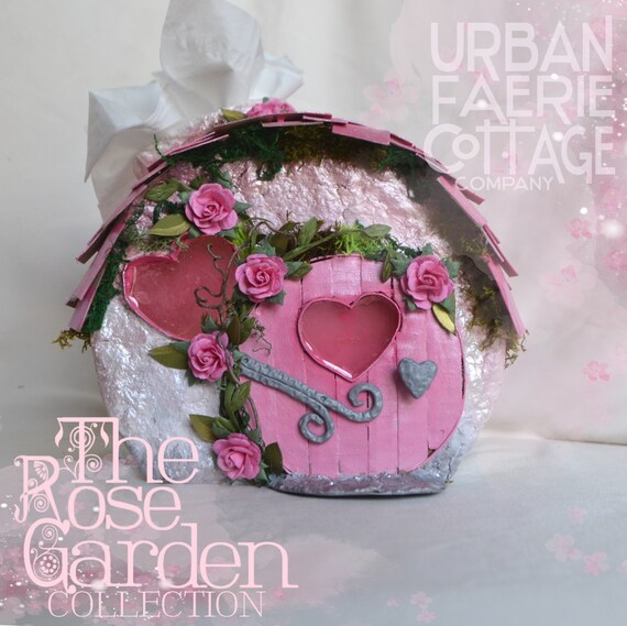 Fairy House Handmade Tissue Box Cover Pagan Decor Pink Etsy