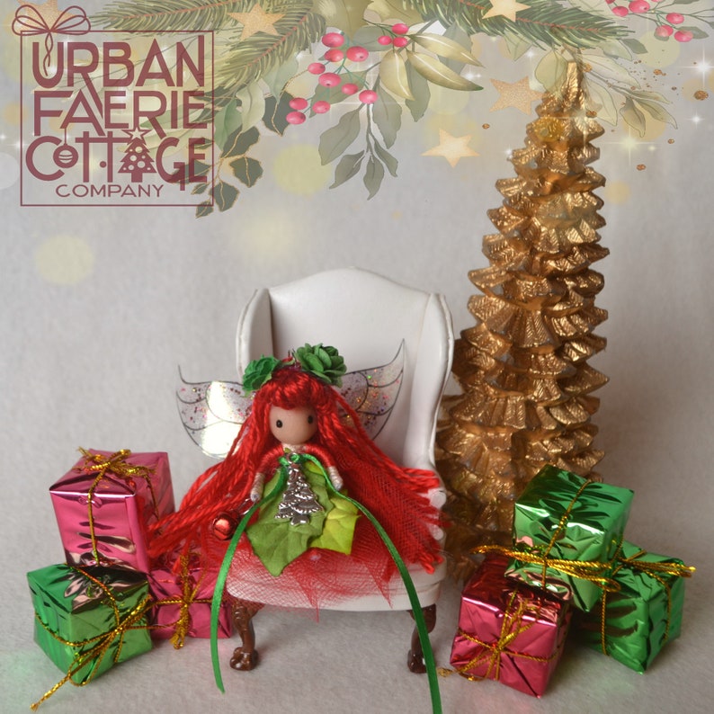 Christmas Fairy Christmas Tree Ornament Fairy Ornament Xmas Etsy