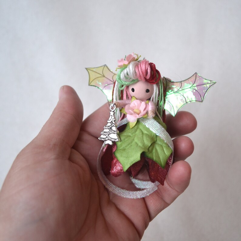 Christmas Fairy Doll Christmas Tree Ornament Flower Fairy | Etsy