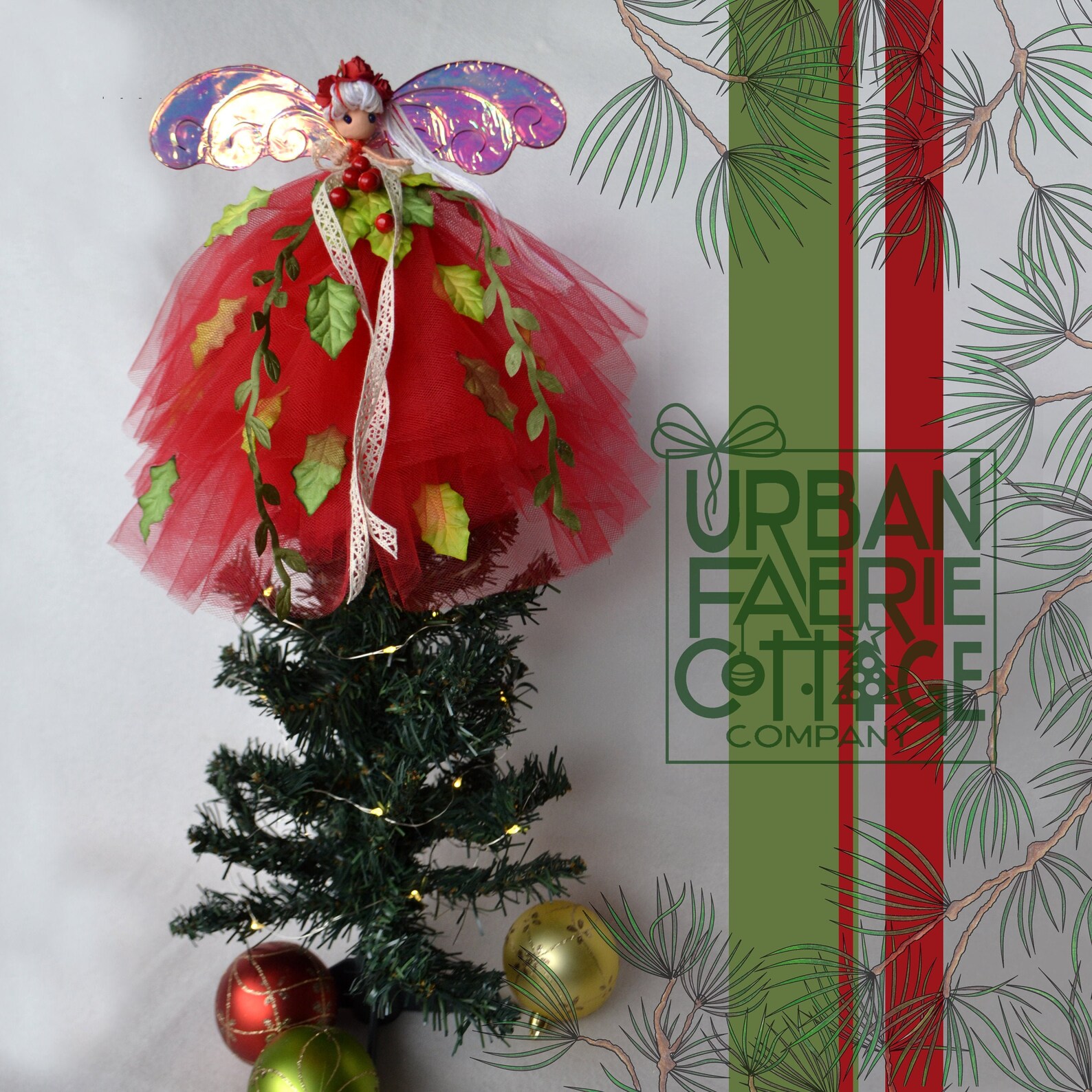 Pagan Tree Topper Fairy Doll Handmade Fairy Doll Flower Etsy Canada