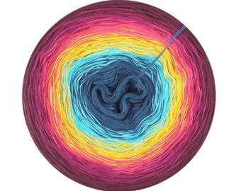 Gradient cake yarn, Ragnar, 12, Cotton Acrylic, Ombre Cake Yarn