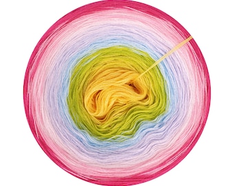 Gradient yarn cake 100% cotton, Burano 160, Ombre Yarn Cake