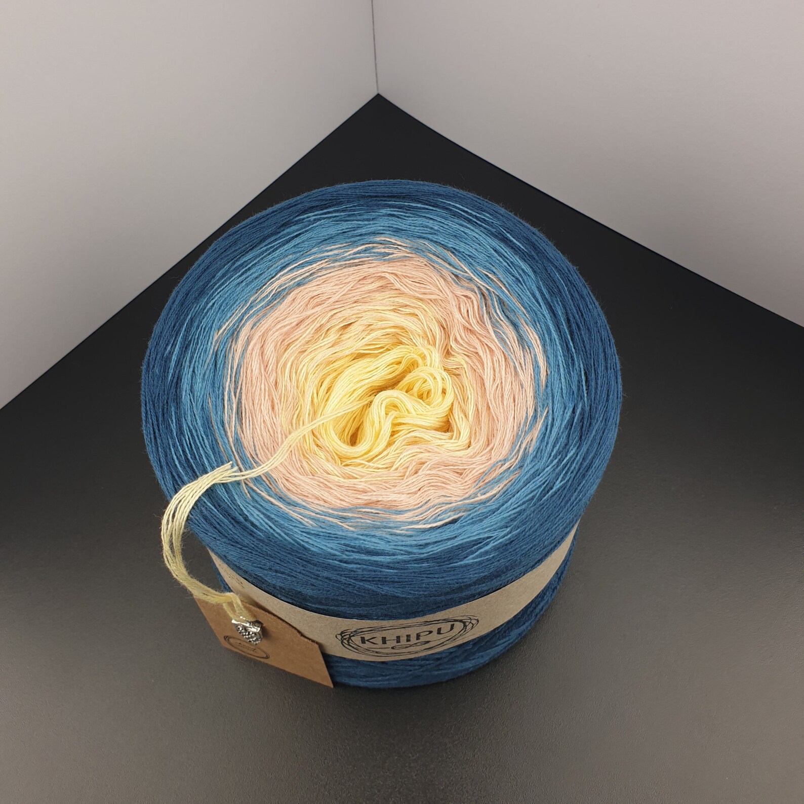 Gradient yarn cake Zoe 26 Cotton Acrylic Ombre Yarn Cake Etsy