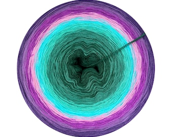 Gradient Yarn Cake, Vilmos 399, Cotton Acrylic, Ombre Yarn Cake, skein for knitting and crochet