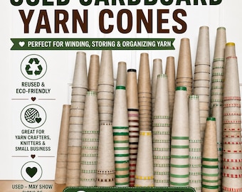 Yarn Cones / Tubes, Empty Cardboard Cones – Available in Sets