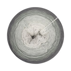 Gradient yarn cake 100% cotton, West Grey 242, Ombre yarn cake, Gradient Yarn
