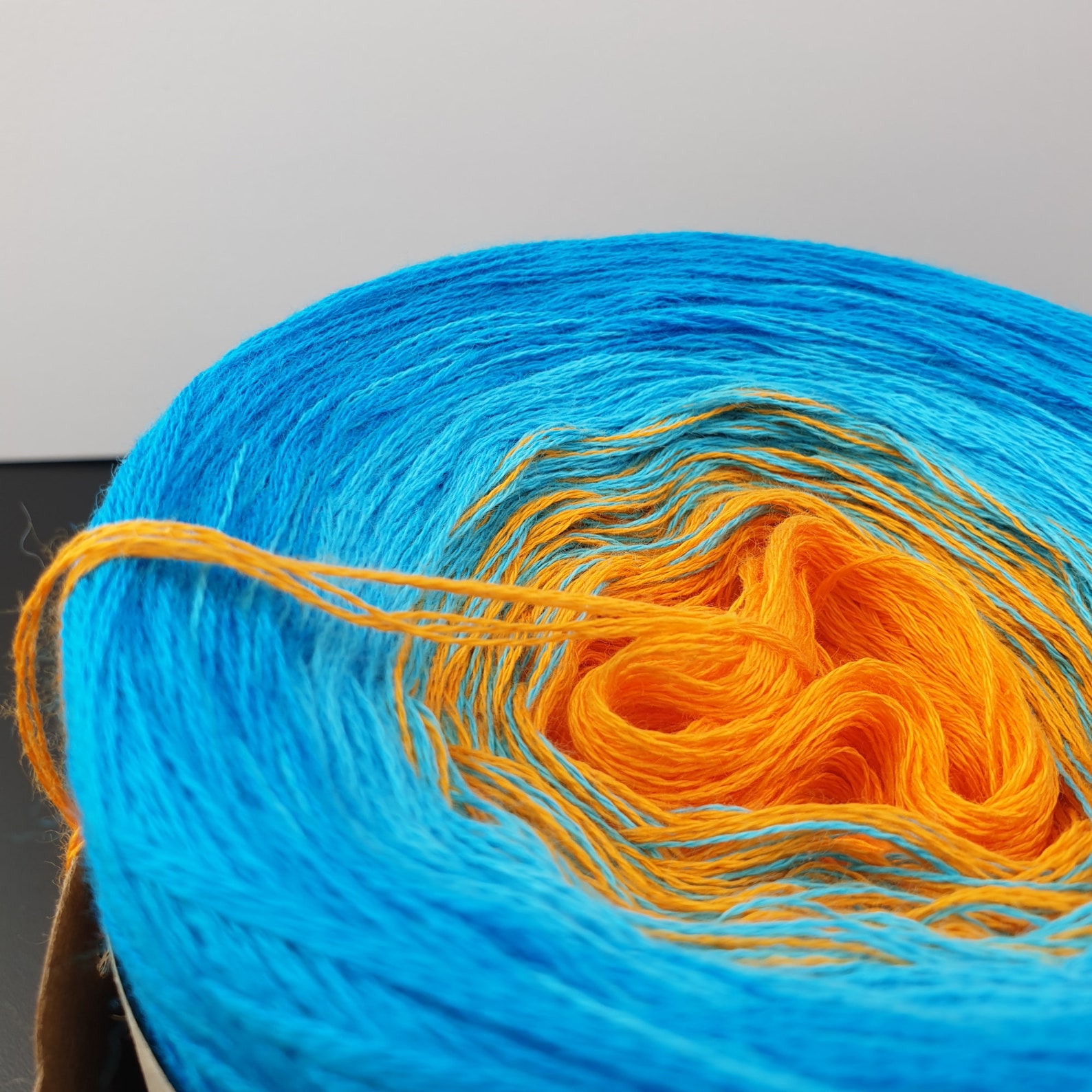 Gradient Yarn Cake 100 Cotton Martinique 76 Ombre Yarn Etsy